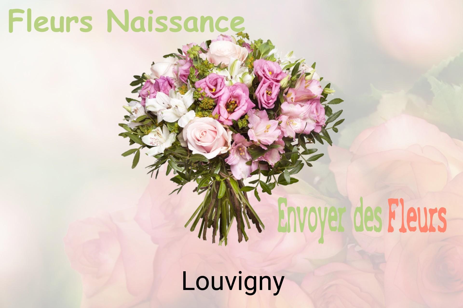 Bouquet de fleurs de naissance livré à Louvigny